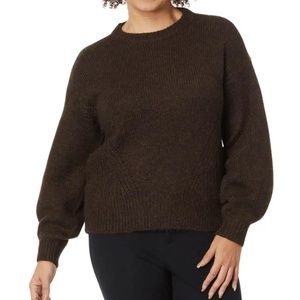 NWT Madewell plus wool blend wedge sweater brown 2X